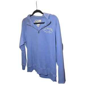 brand new sag harbor east hampton periwinkle quarter zip with tags
